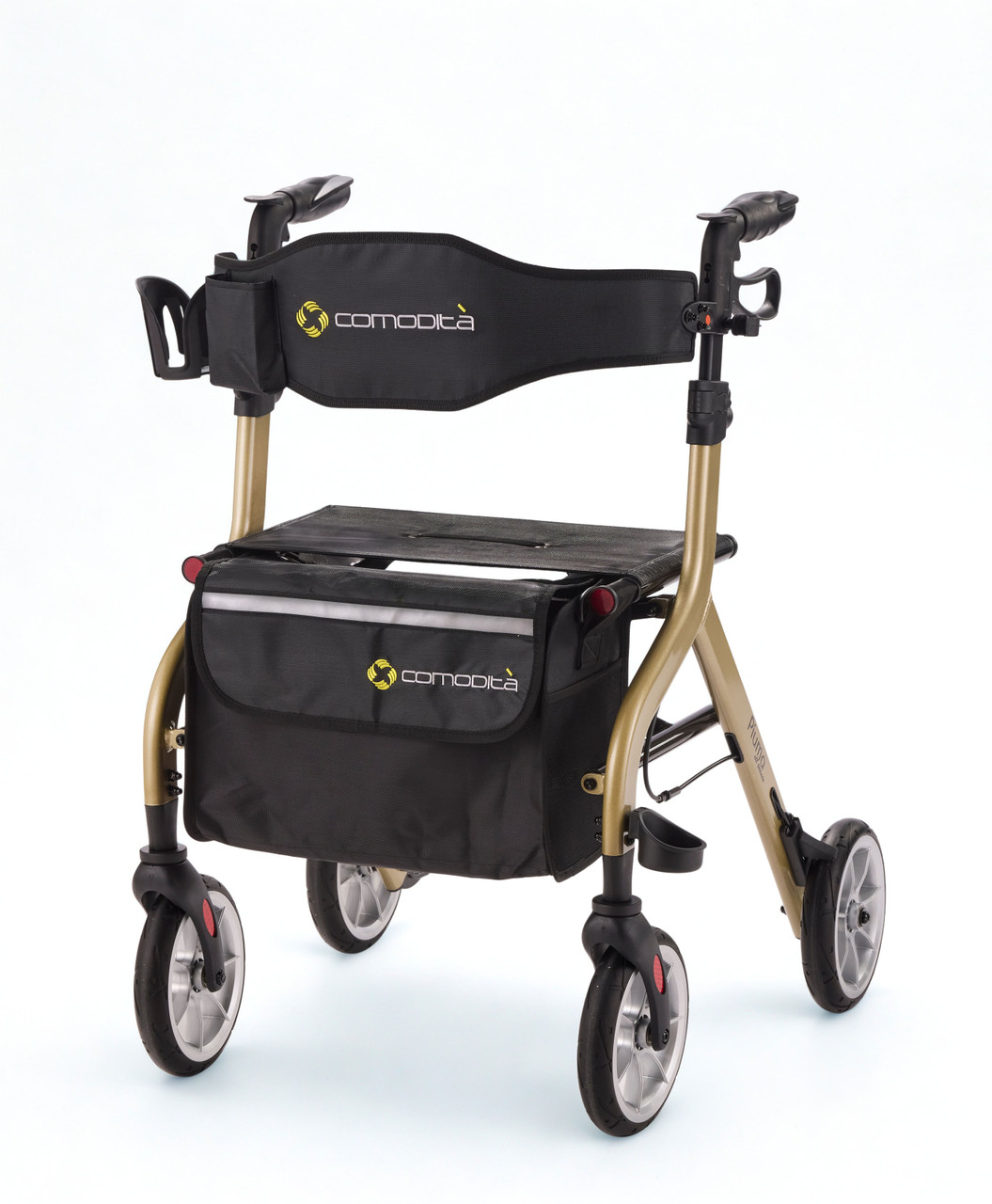 Piuma Ultra-Light Rollator Walker Champagne Left