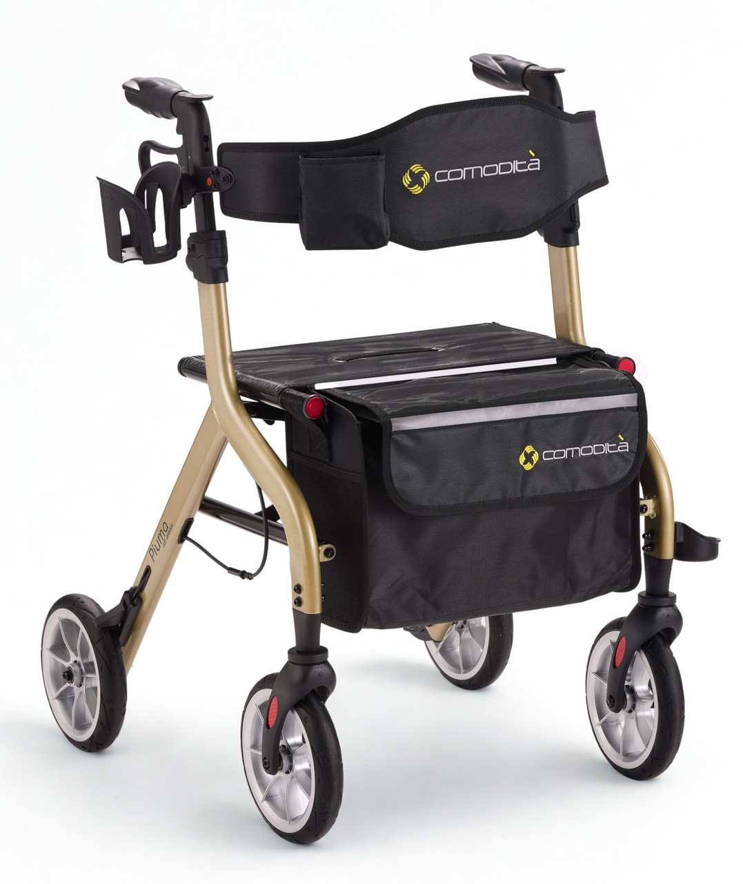 Piuma Ultra-Light Rollator Walker Champagne Right