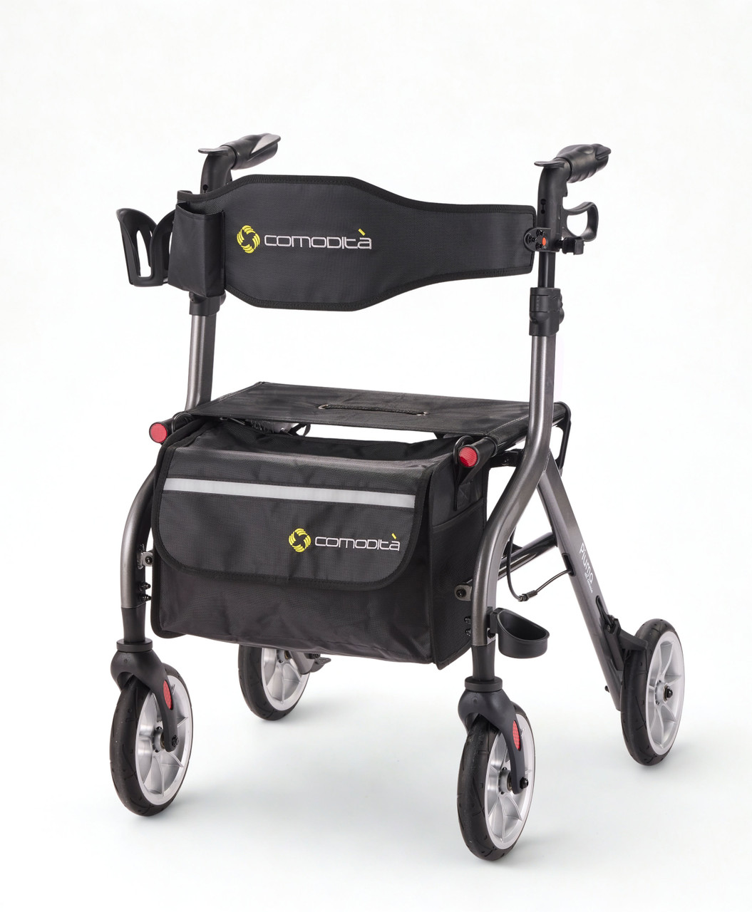 Piuma Ultra-Light Rollator Walker Graphite Left