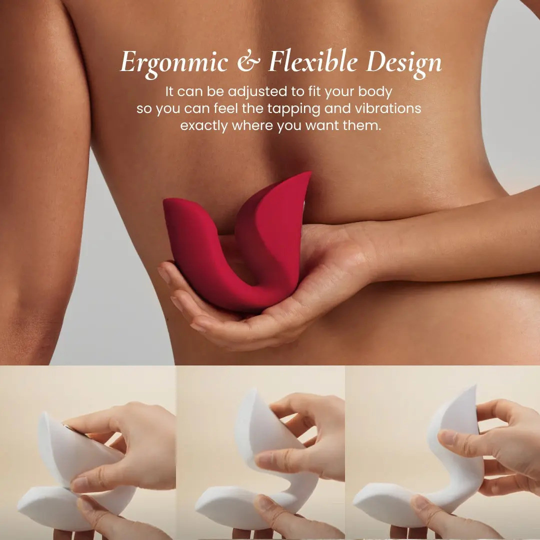 Ridge Vulva & G-Spot Tapping Vibrator Ergonomic Design