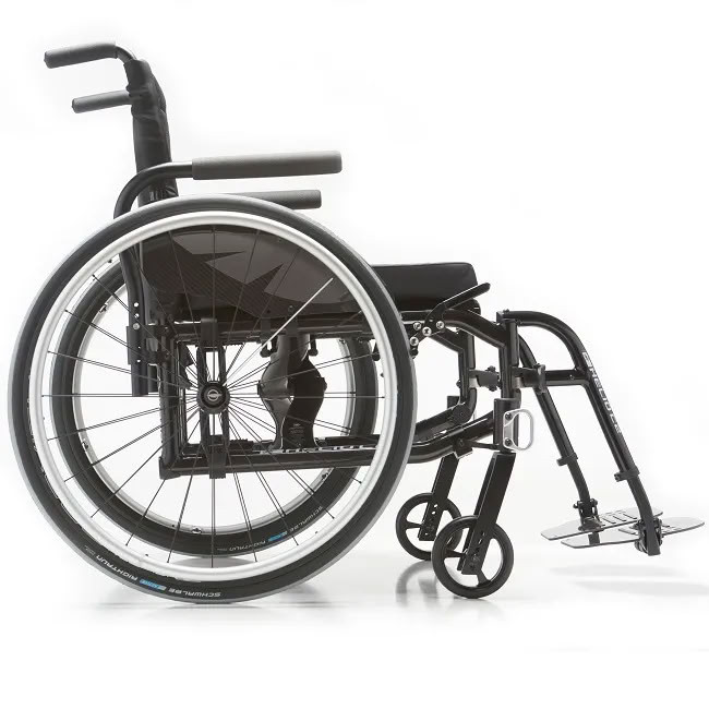 Helio C2 Carbon Fiber Folding Wheelchair Full Side