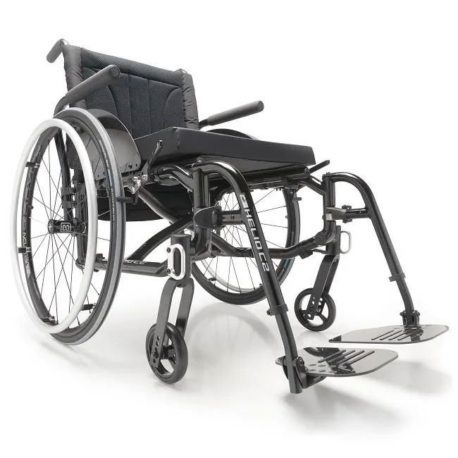 Helio C2 Carbon Fiber Folding Wheelchair Side
