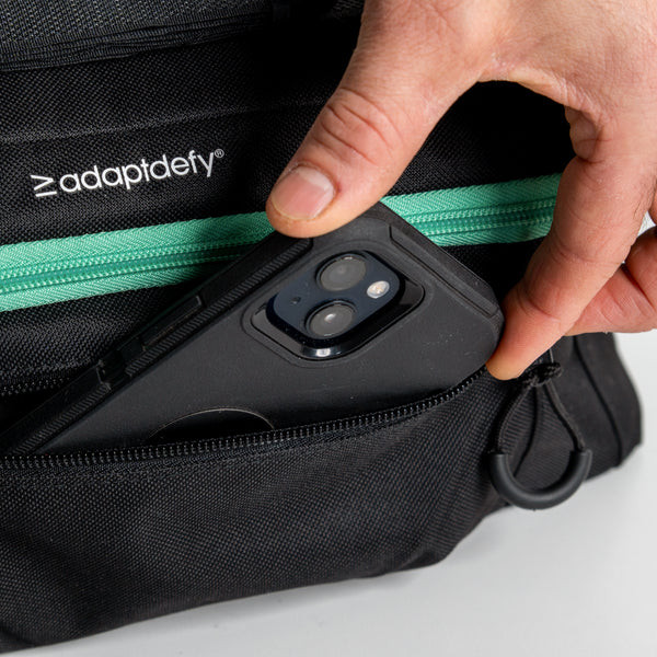 Adaptdefy Underseat Bag for Rigid Wheelchairs Pocket for Phones