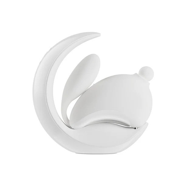 Bunny Moon Clit Suction & Egg Vibrator White