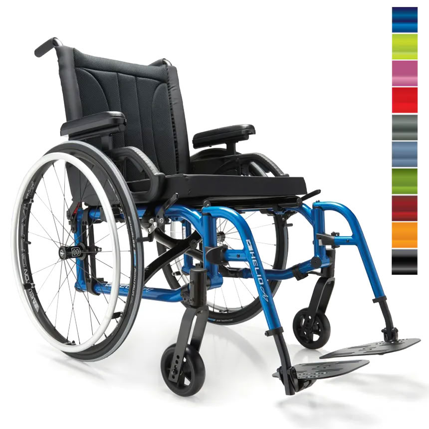 Helio A7 Aluminum Folding Wheelchair Hero Image