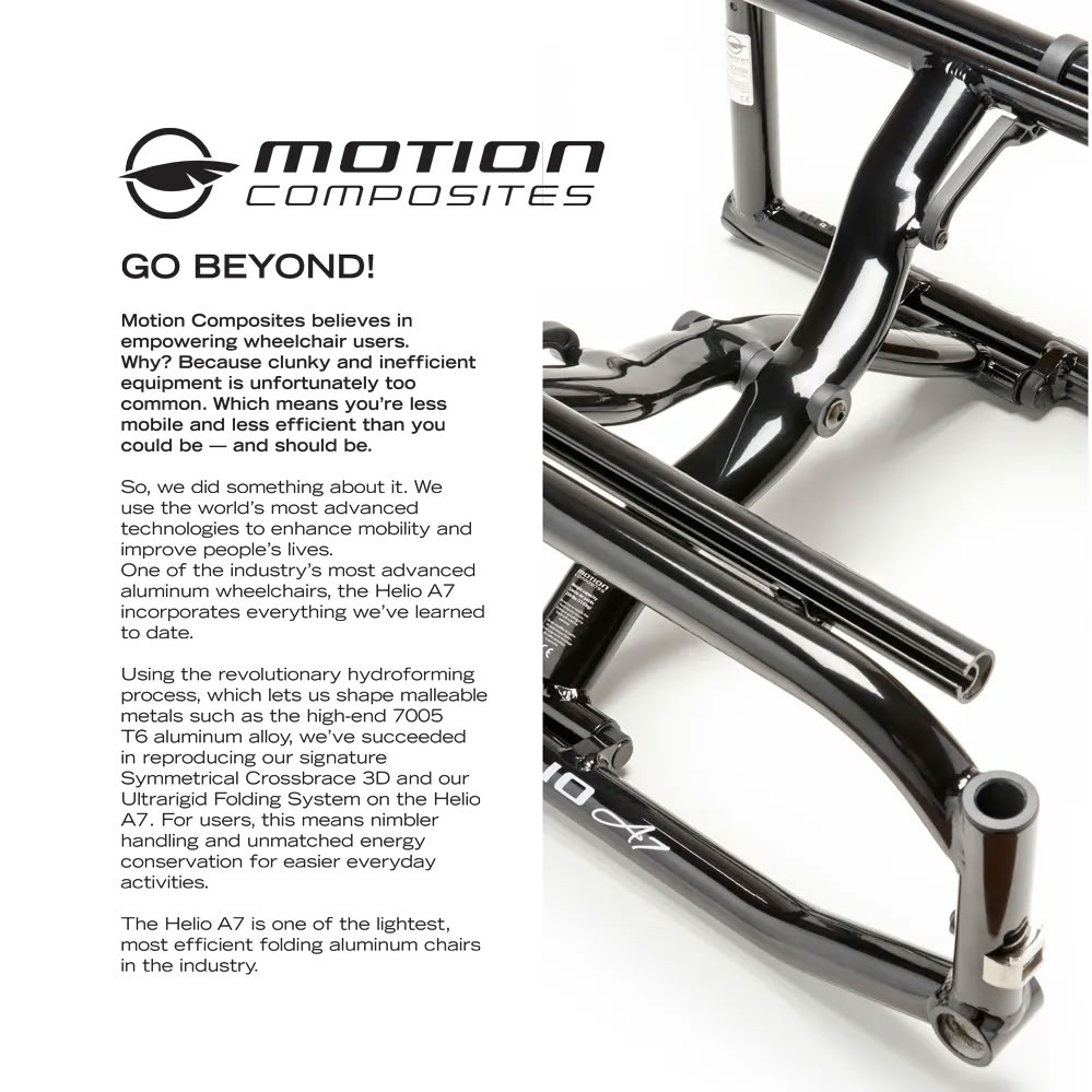 Helio A7 Aluminum Folding Wheelchair Beyond