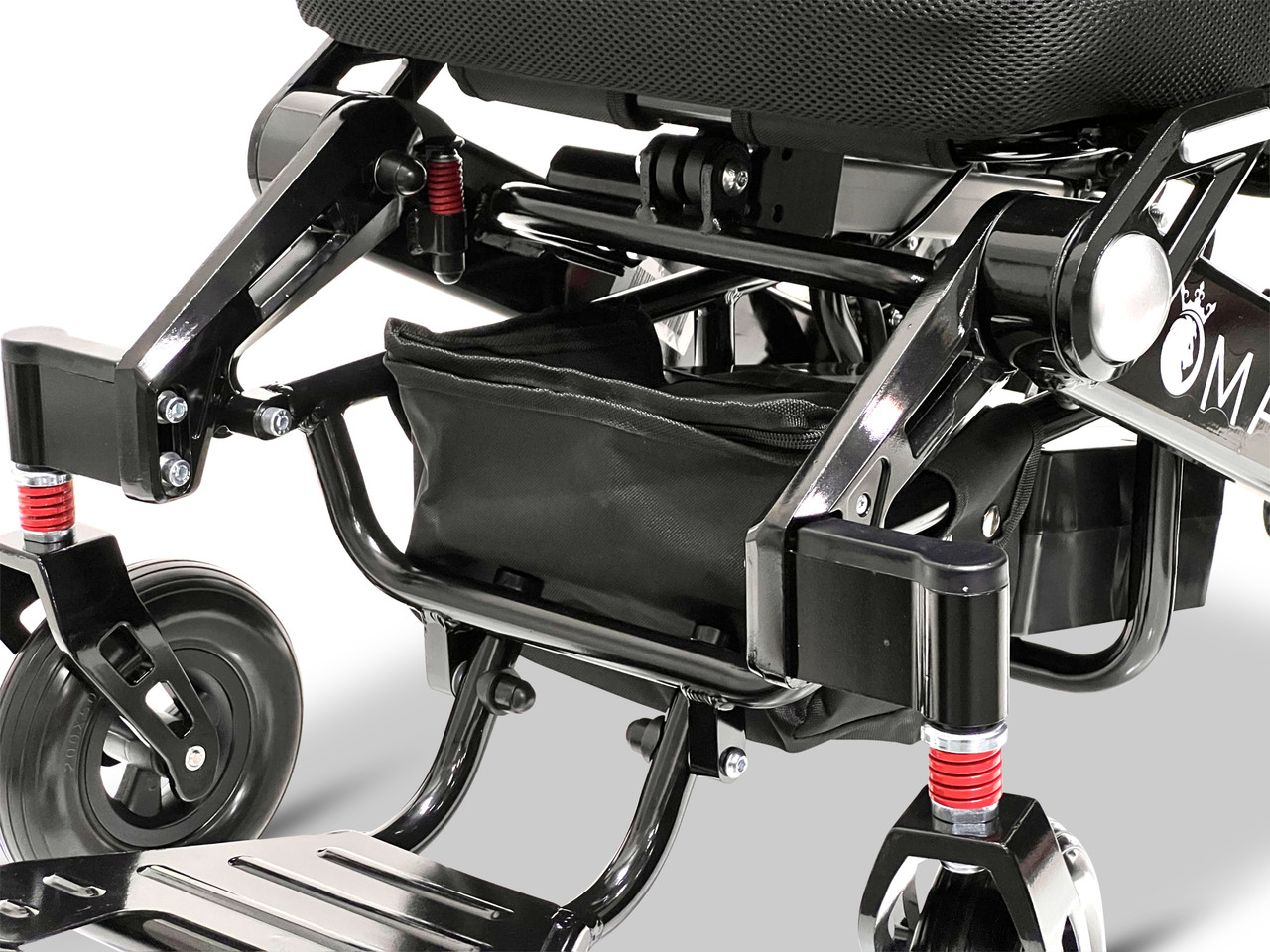 MAJESTIC IQ-7000 Auto Folding Remote Controlled Electric Wheelchair Underseat Basket