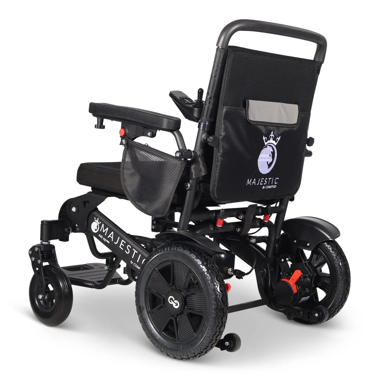 MAJESTIC 440 HD PLUS Remote Controlled Heavy Duty Electric Wheelchair Left Back