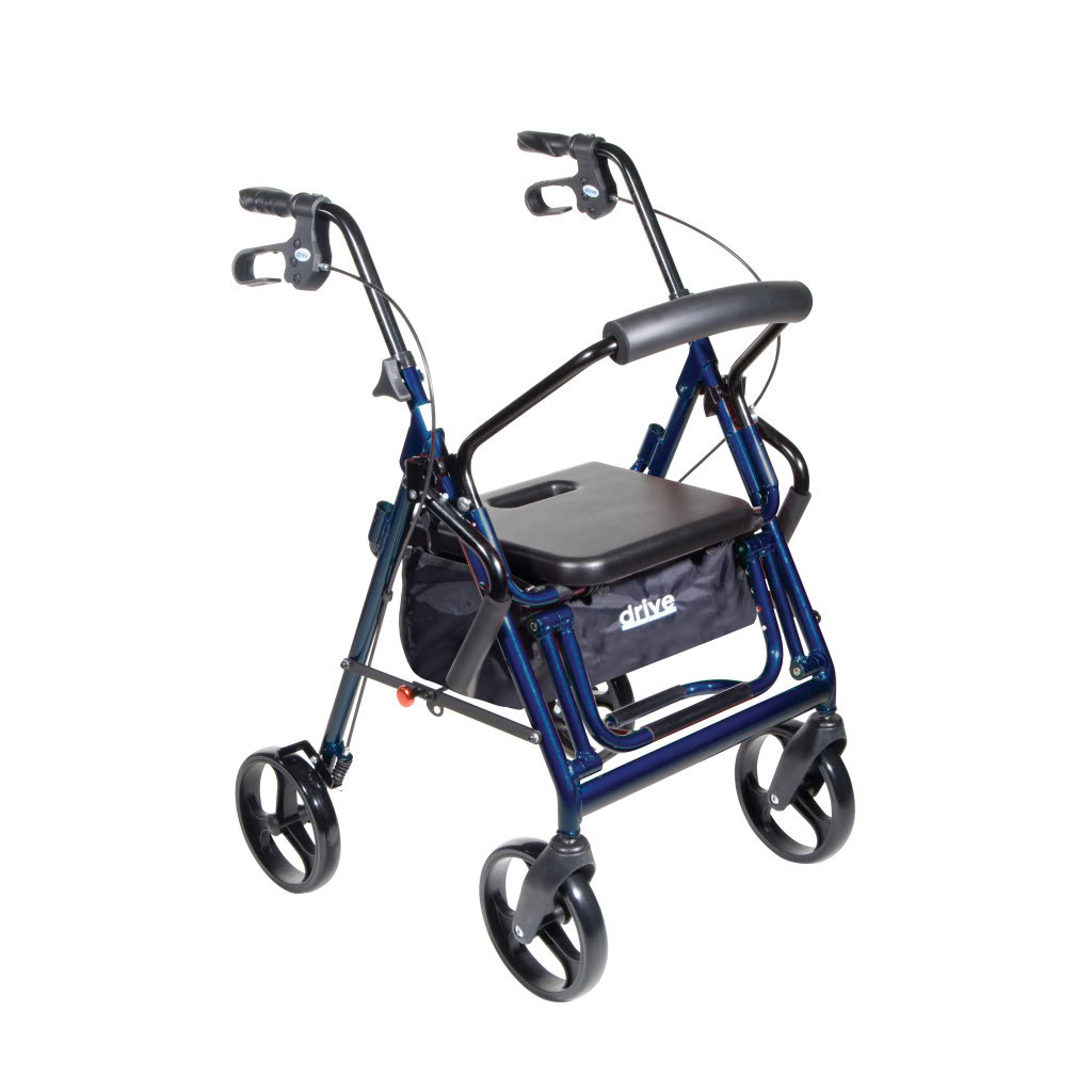  Duet Rollator and Transport Chair Blue Rollator Design