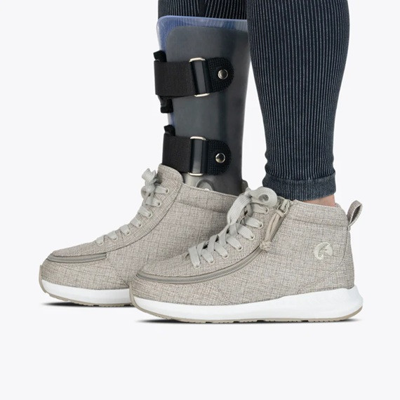 Adaptive Women's BILLY Goat Classic High Grey Side View