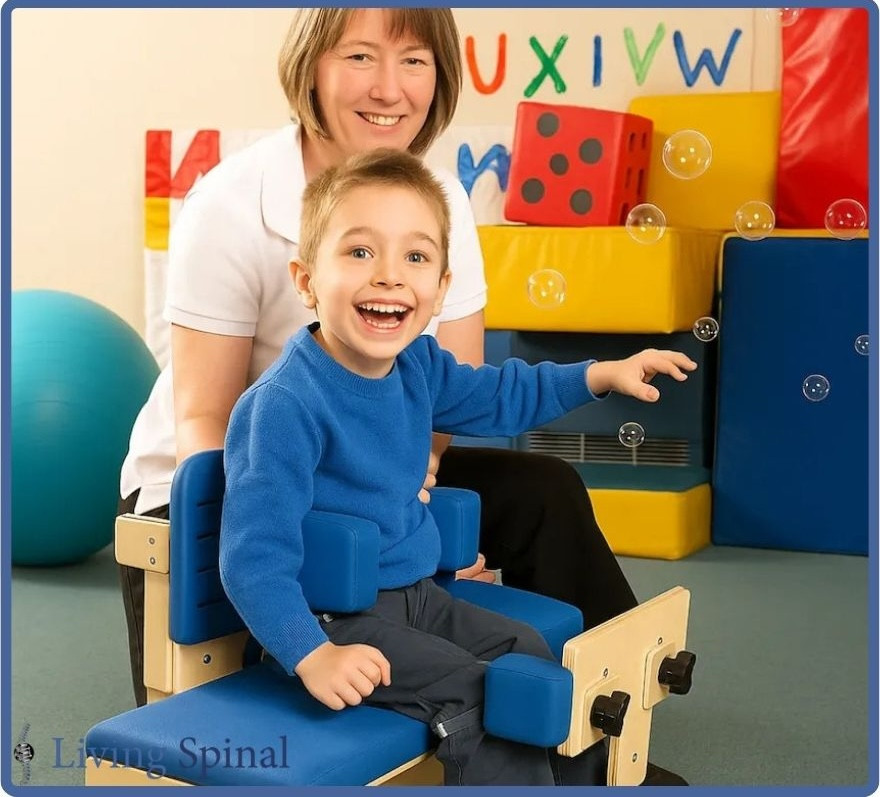 Axis Therapy Bench by Circle Specialty Product with Accessories Sample Use Living Spinal