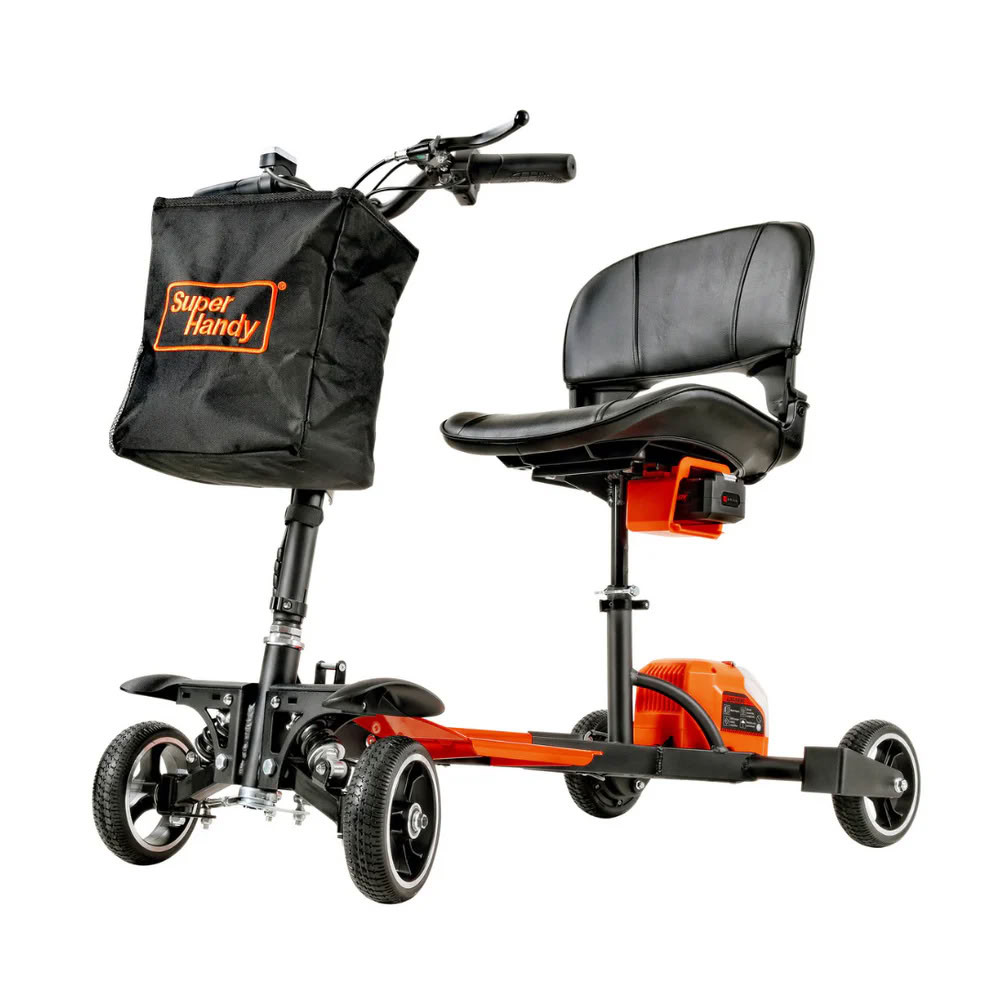 Passport Pro Foldable Mobility Scooter Left with Bag