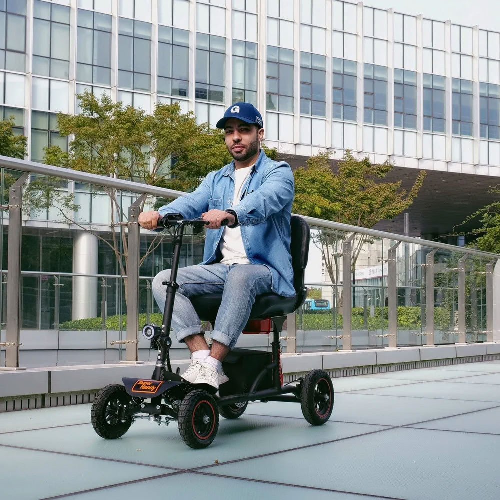 Explorer Portable Power Mobility Scooter Outside Usage
