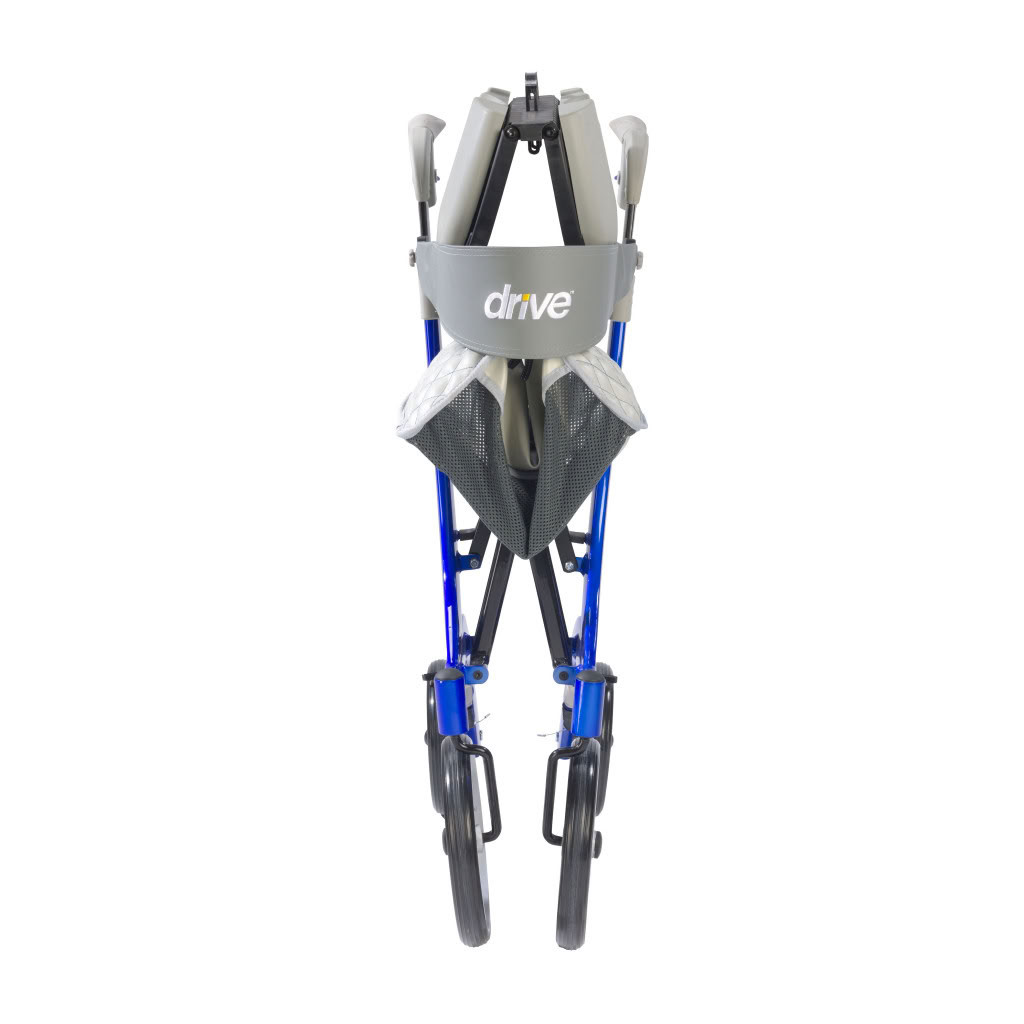 Nitro DLX Rollator Blue Folded