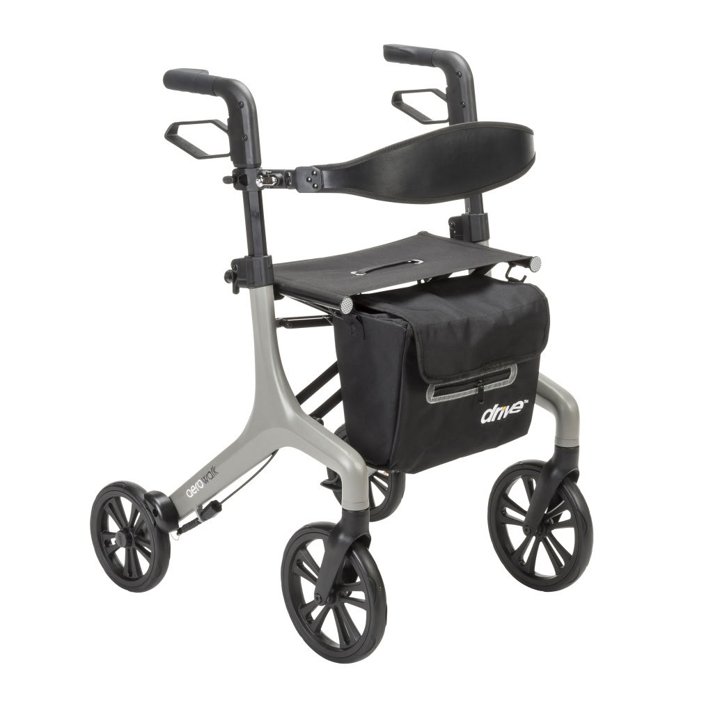 AeroWalk Ultra-Lite Rollator Gray Right