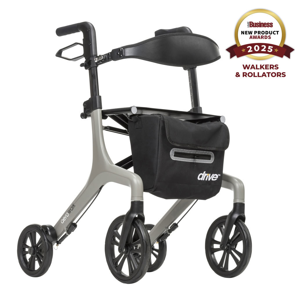 AeroWalk Ultra-Lite Rollator Gray