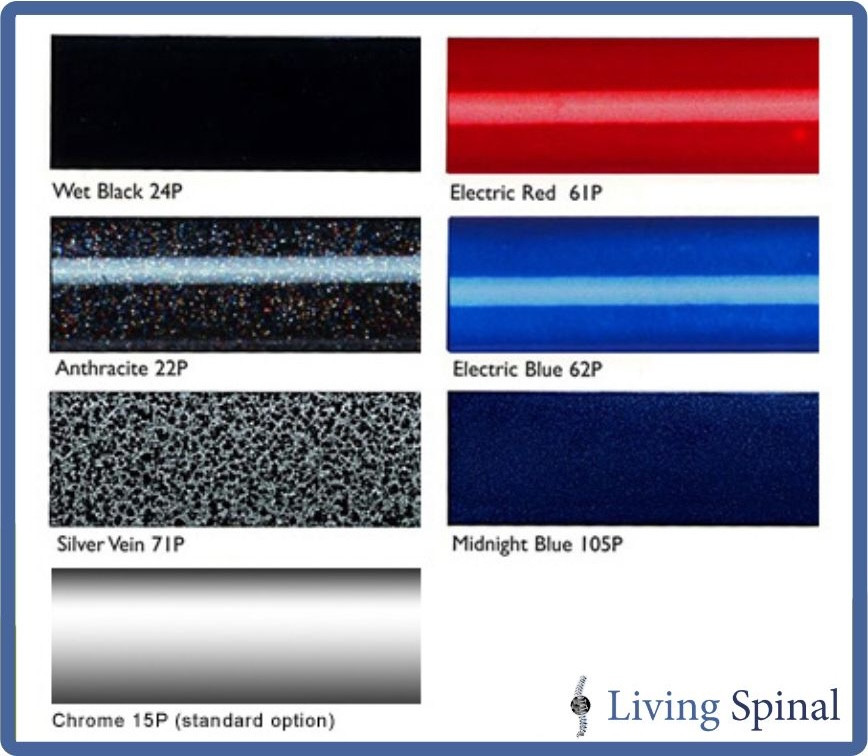 Invacare 9000 XT Available Colors Living Spinal