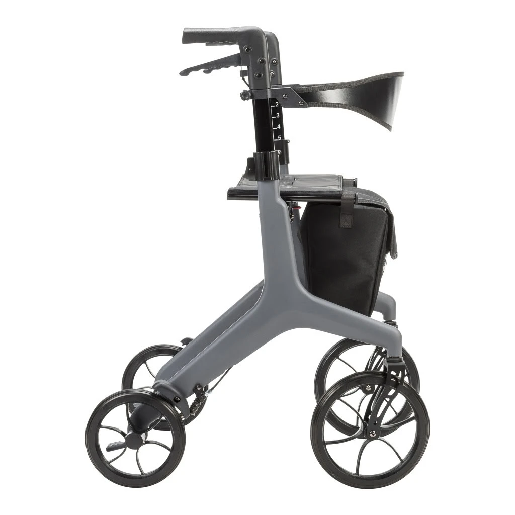 AeroCarbon Ultra Lite Rollator Gray Side