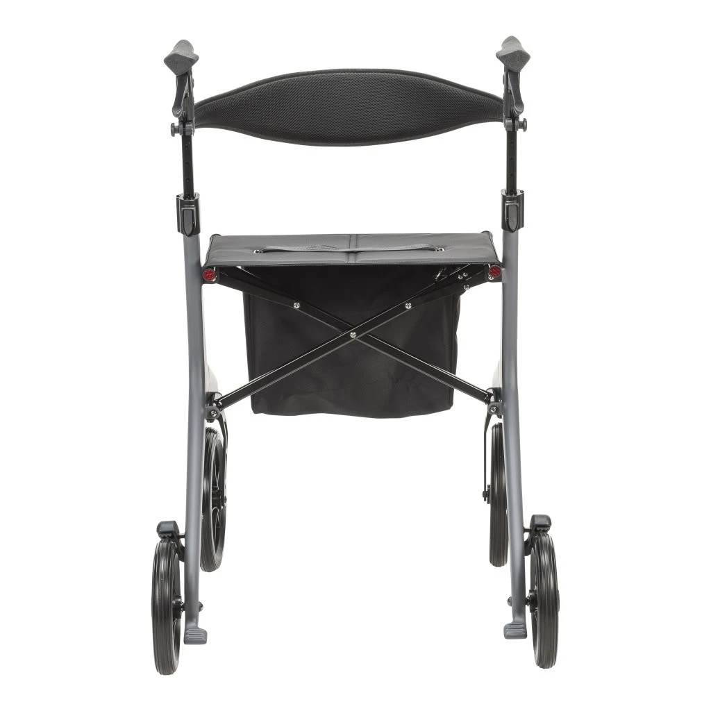 AeroCarbon Ultra Lite Rollator Gray Back View
