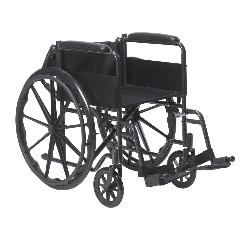 Silver Sport 1 Wheelchair Right Backrest Folded