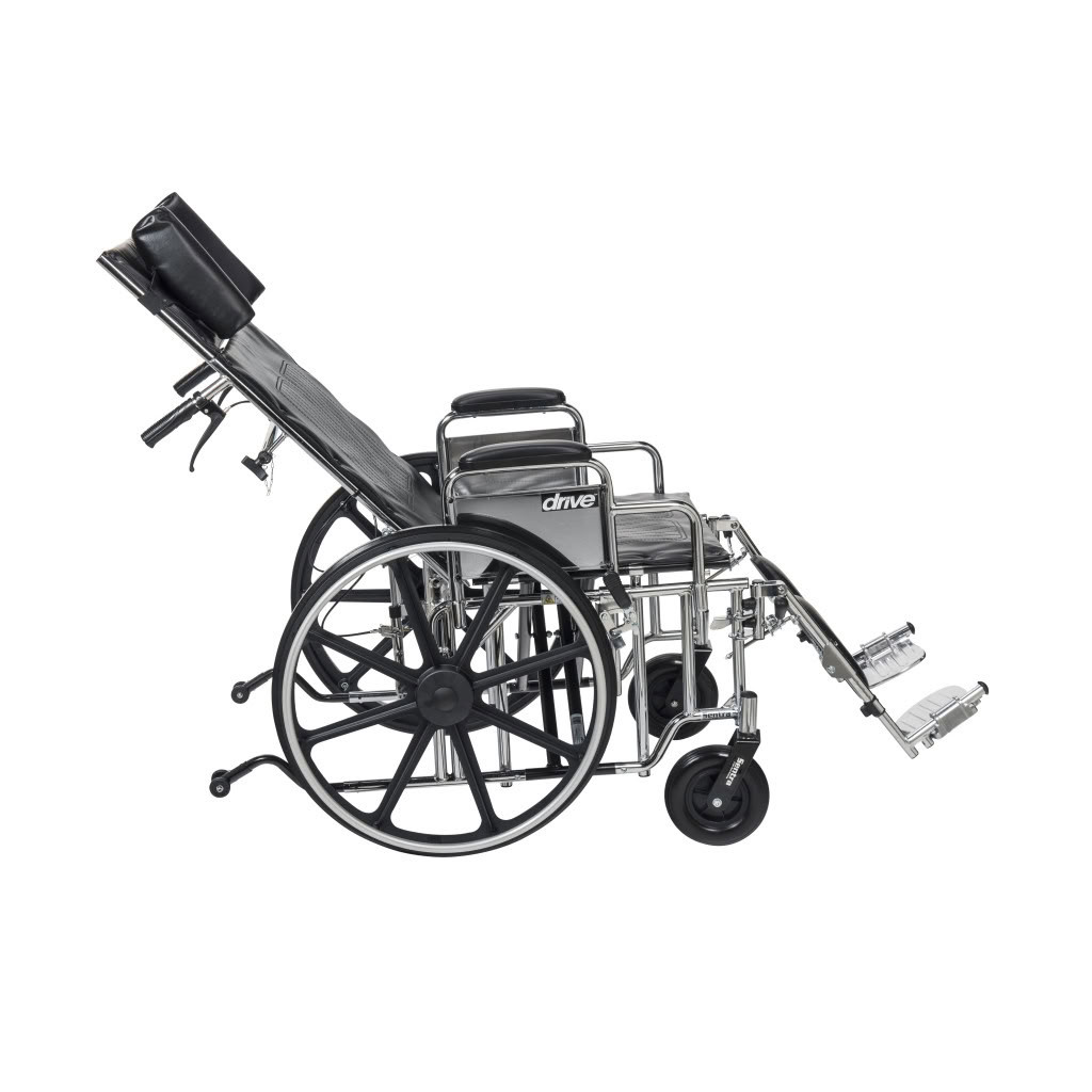 Deluxe Sentra Full Reclining Wheelchair Full Right Recline