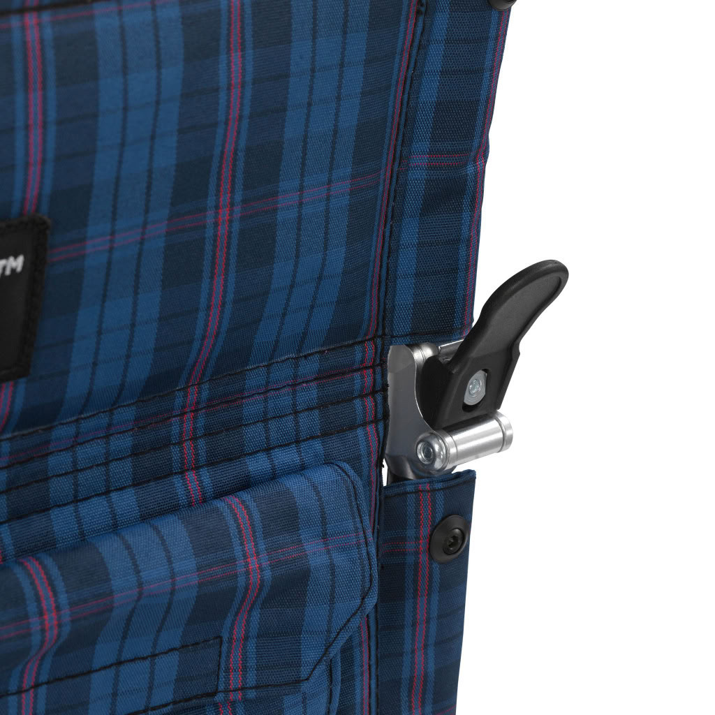 Fly-Lite Aluminum Transport Chair Lock Blue Frame