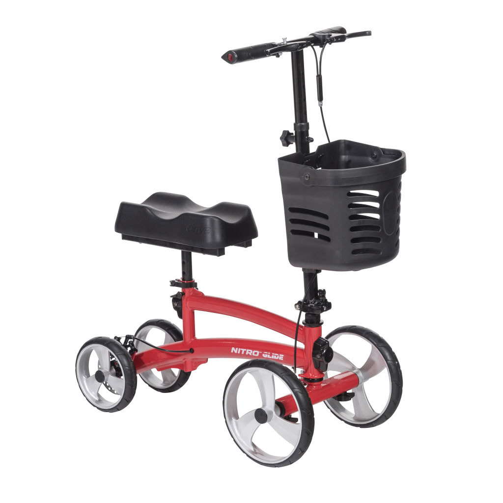 Nitro Glide Knee Walker Main Image Red