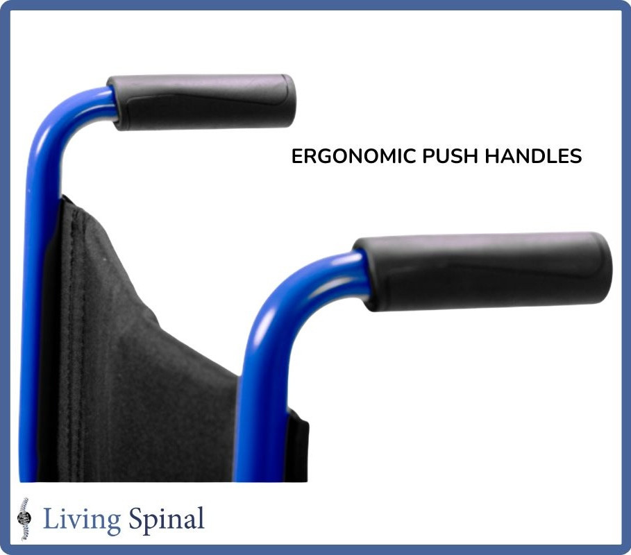 Invacare EasyGlide Transport Classic Ergonomic Push Handle Living Spinal