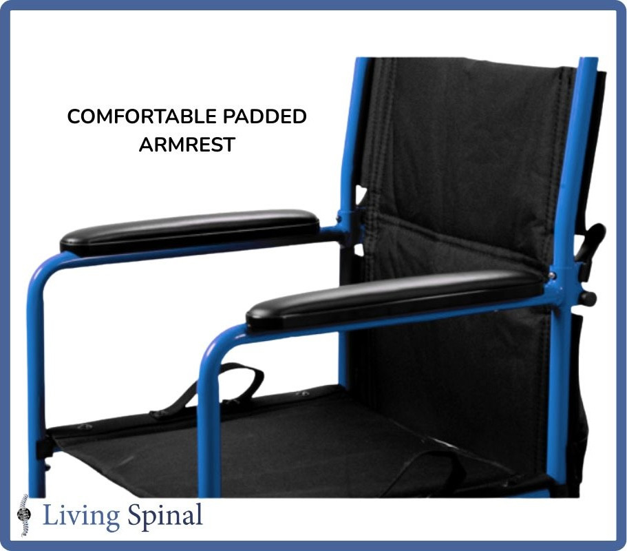 Invacare EasyGlide Transport Classic Padded Armrest Living Spinal