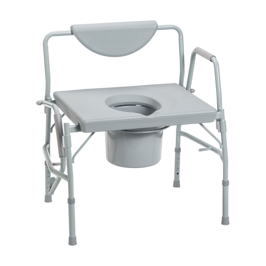 Deluxe Bariatric Drop-Arm Commode Main Image