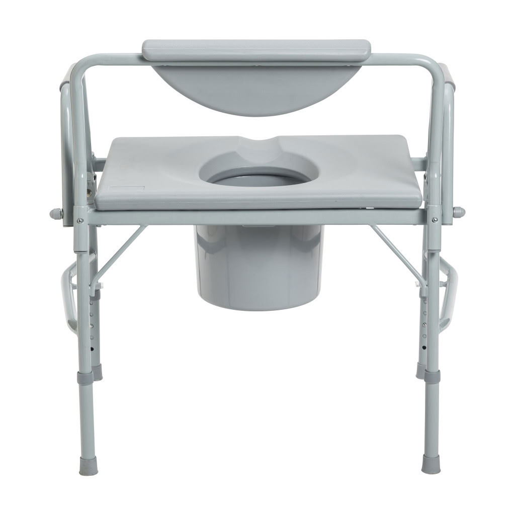 Deluxe Bariatric Drop-Arm Commode Fold
