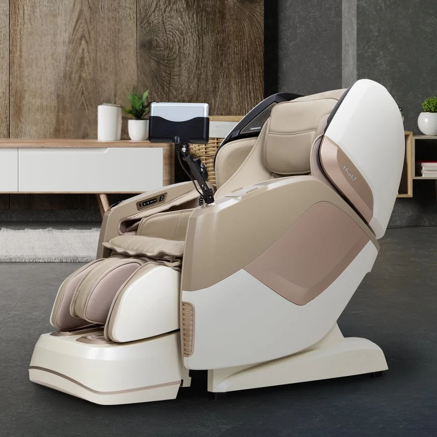 Maestro LE 2.0 Massage Chair Taupe Lifestyle