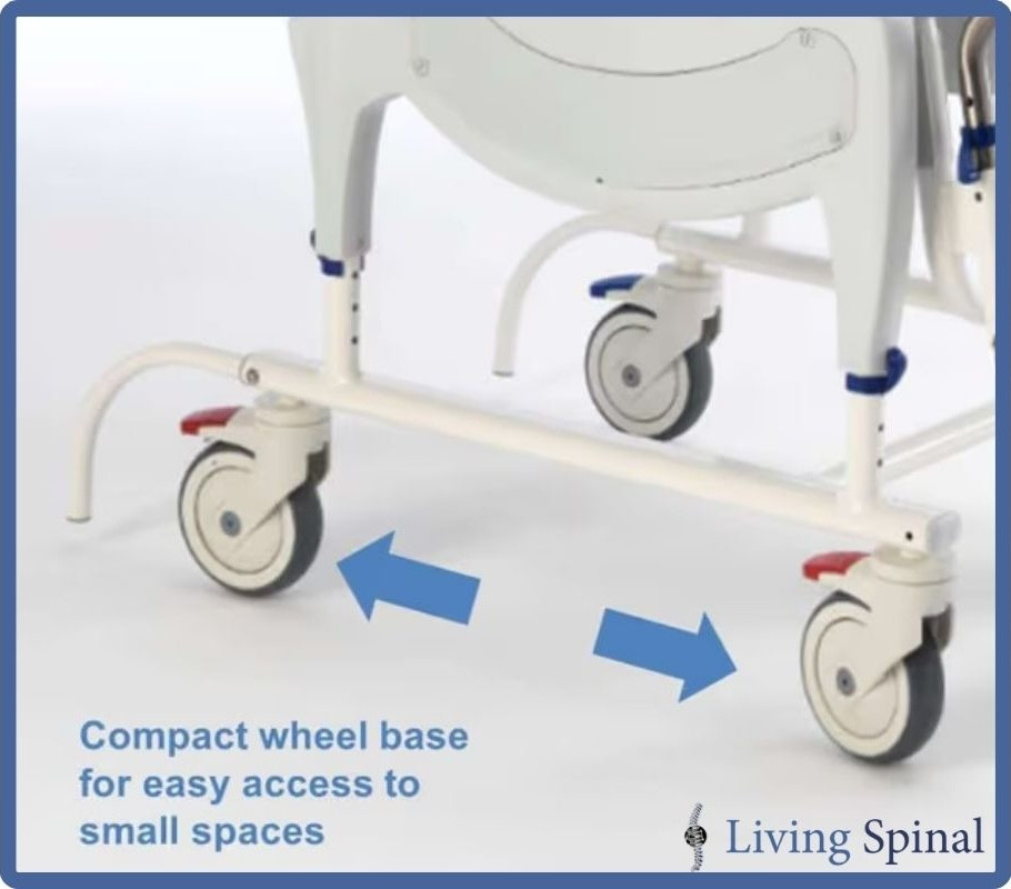 Invacare Ocean Ergo Dual VIP Product Wheelbase Feature Living Spinal