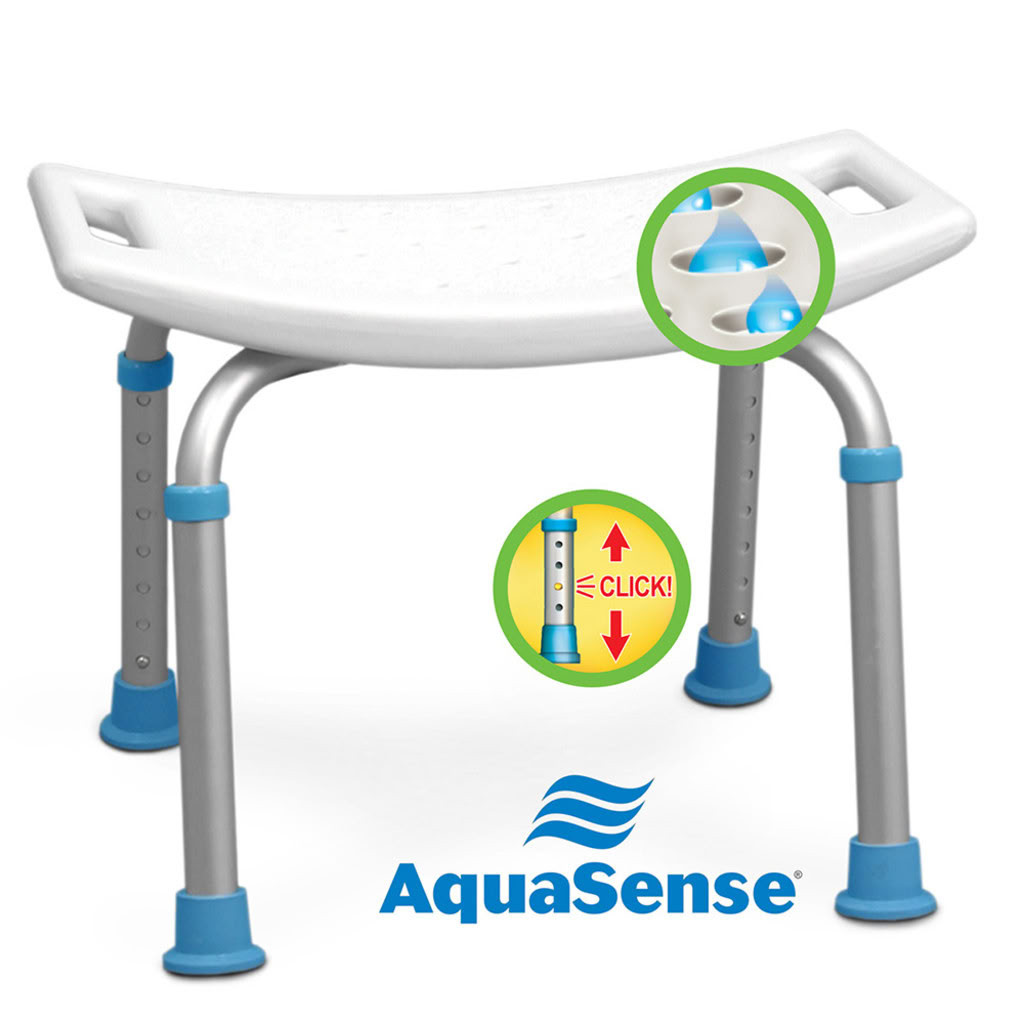AquaSense Adjustable Bath Seat without Backrest Front