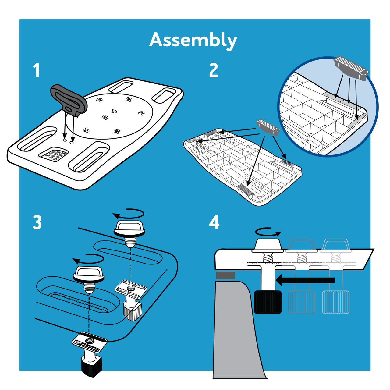 Carex Portable Shower Bench Assembly