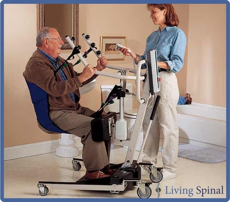 Invacare Reliant 350 Stand-Up Lift Sitting Position Living Spinal