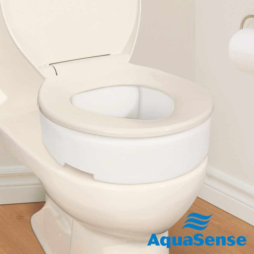 AquaSense Toilet Seat Riser with Hinge Main Image