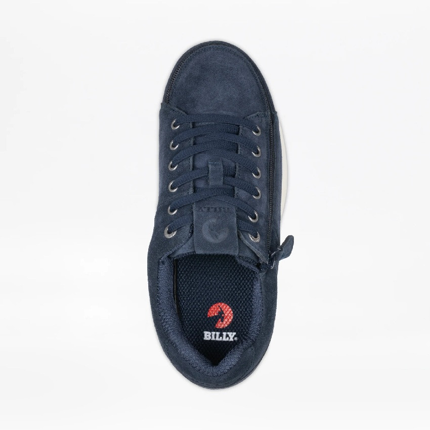 Adaptive Men's Leather BILLY Comfort Plush Shoes, by Billy Footwear Top View