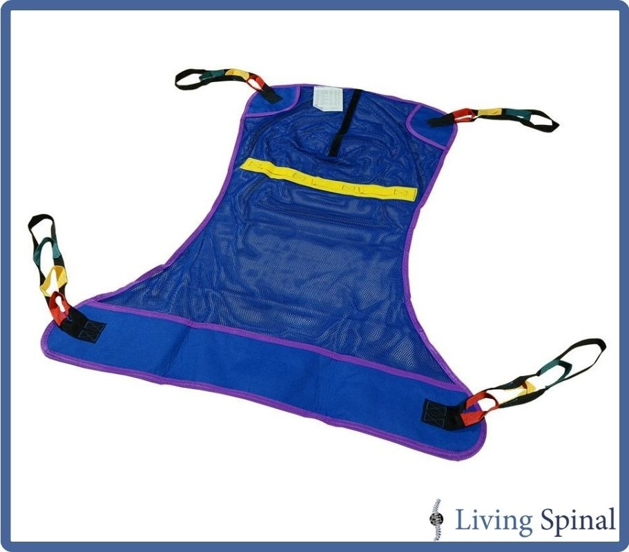 Invacare Full Body Mesh Sling Product when laid flat Living Spinal