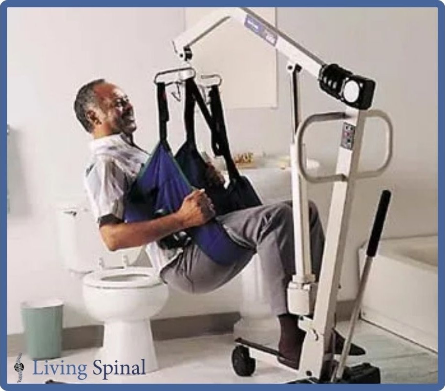 Invacare Toileting Sling When in Use Living Spinal