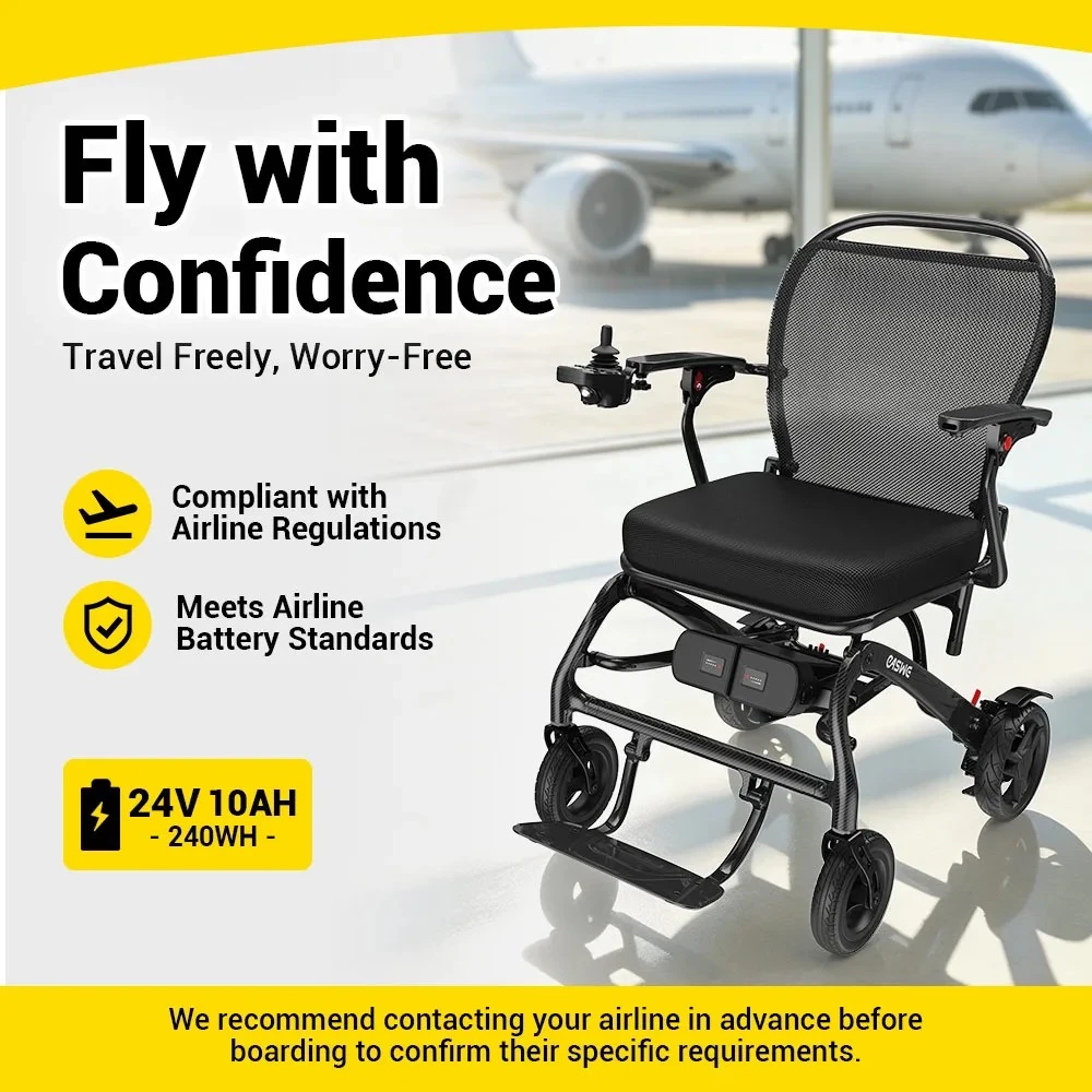 Easwe C20 Long Range Carbon Fiber Electric Wheelchair Travel Safe