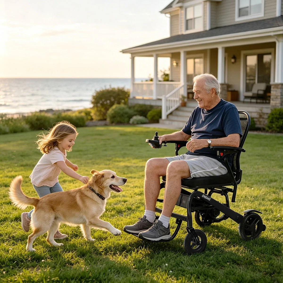 Easwe C20 Long Range Carbon Fiber Electric Wheelchair LIfestyle