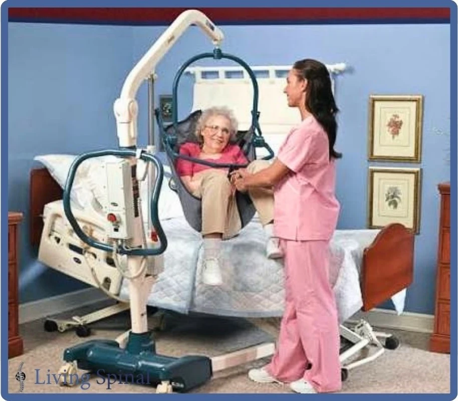 Invacare Cradle Sling Product When in use Living Spinal