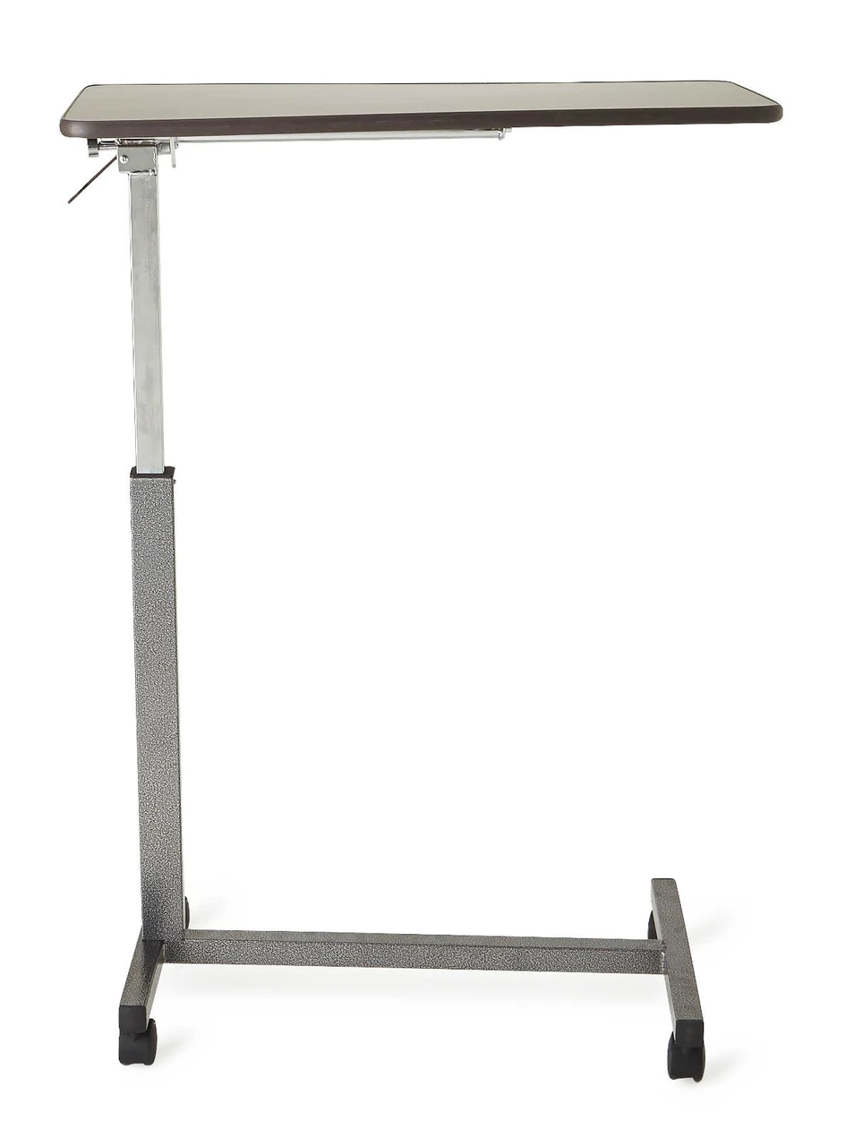 Tilt Top H-Base Overbed Table Side View