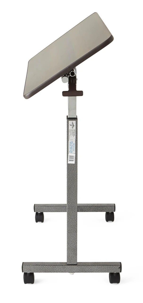 Tilt Top H-Base Overbed Table Tilt View