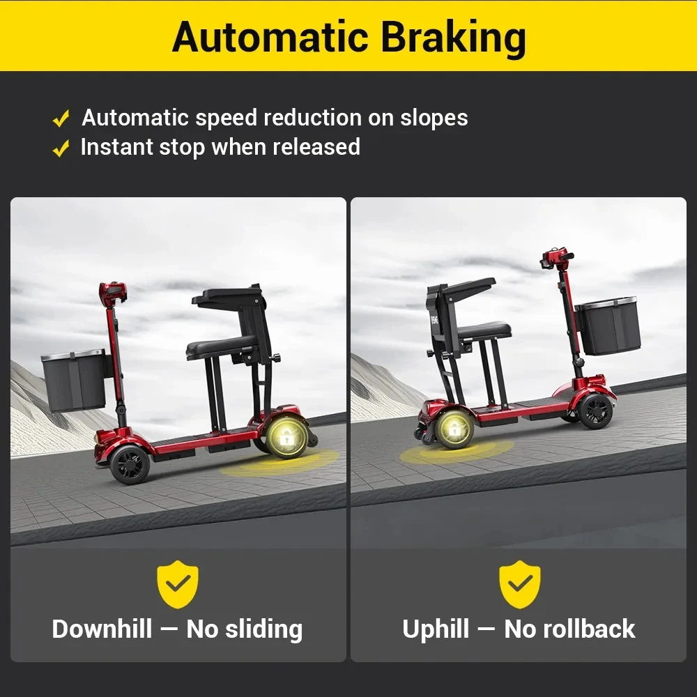 Easwe M10  Foldable Electric Mobility Scooter Automatic Braking