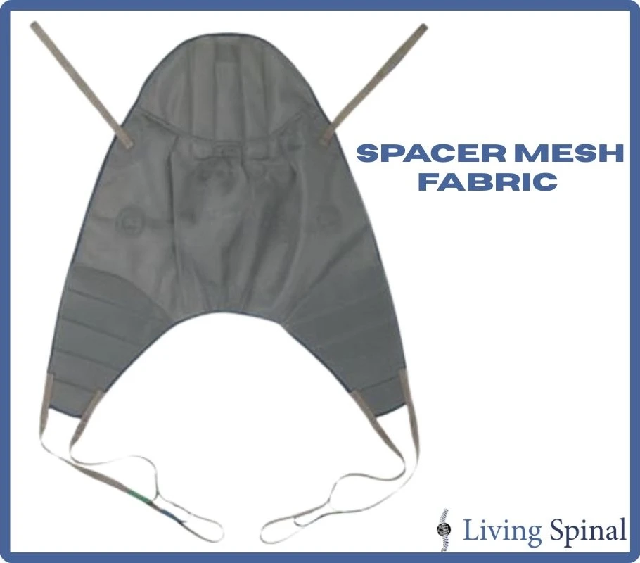 Invacare Premier Universal High Sling Spacer Mesh Fabric Living Spinal