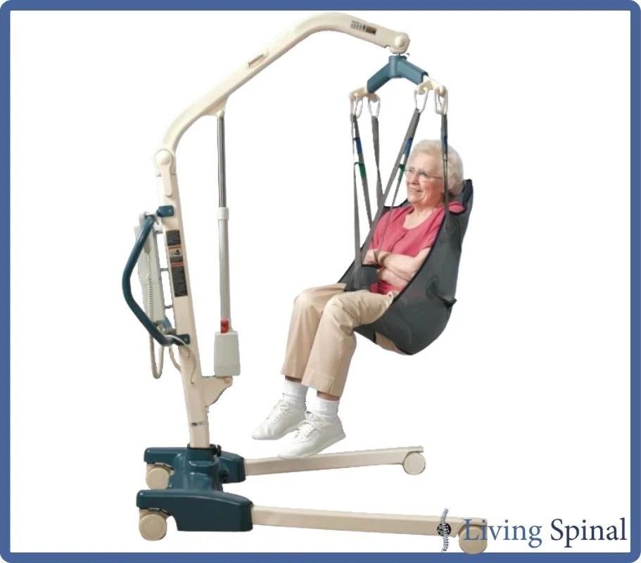 Invacare Premier Universal High Sling Spacer Mesh  When in use Living Spinal