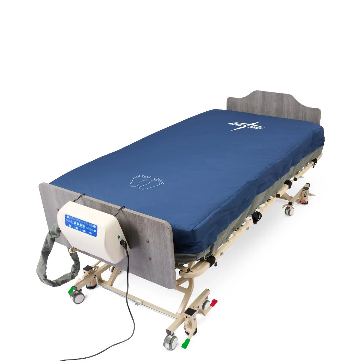 Supra Air Bariatric Low-Air-Loss Mattress on a Bed
