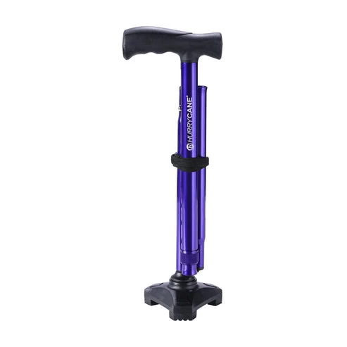 HurryCane Freedom Edition Purple Folded